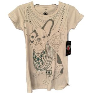 Key Closet Frenchie Light Grey Women’s Swarovski Studded Tank Top Size XS